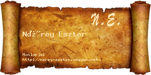 Nérey Eszter névjegykártya